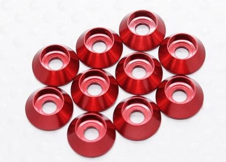 Kuza Wide Washer 3mm Red (with "O" Ring)